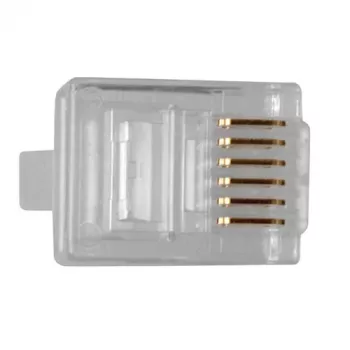 ACT RJ12 (6P/6C) Modularstecker für Flachkabel
