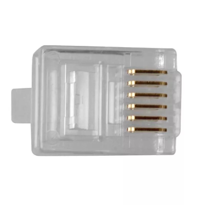 ACT RJ12 (6P/6C) Modularstecker für Flachkabel