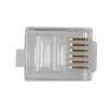 Modulare Steckverbinder Intronics RJ-12 M TD106M ACT Rundkabel Volldraht im Beutel 25 Stück