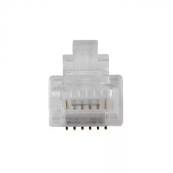 ACT RJ12 (6P/6C) modularer Steckverbinder für Rundkabel mit Litzenleitern