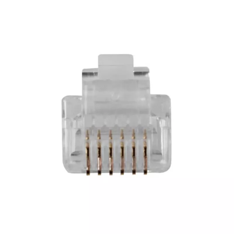 ACT RJ12 (6P/6C) modularer Steckverbinder für Rundkabel mit Litzenleitern