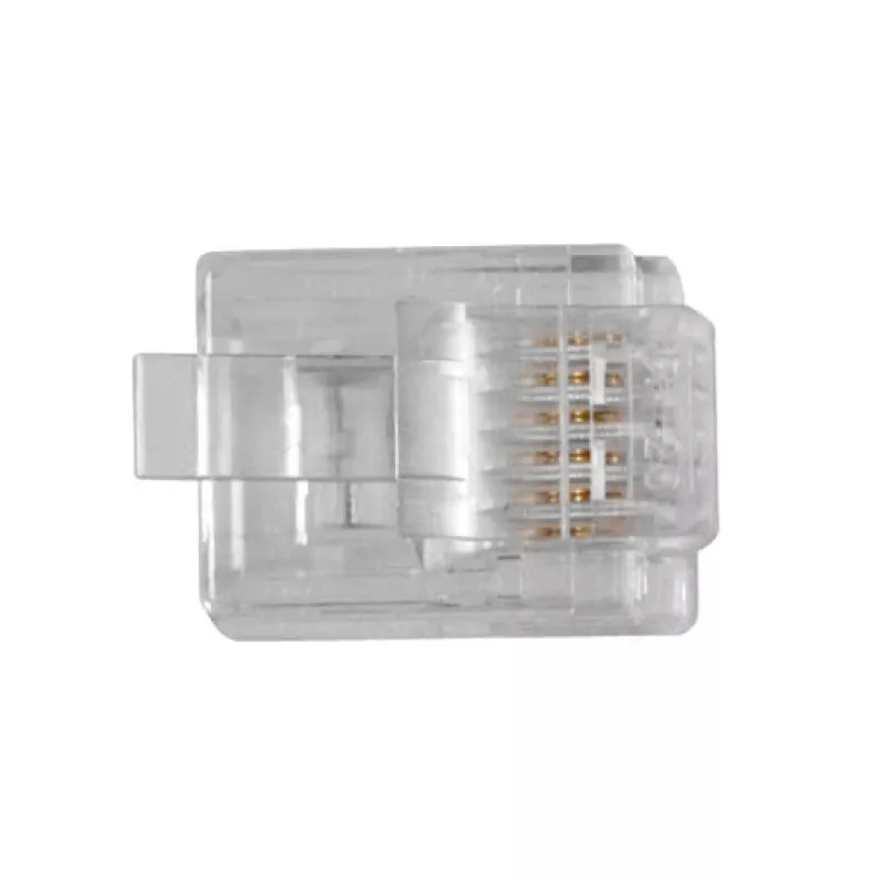 ACT RJ12 (6P/6C) modularer Steckverbinder für Rundkabel mit Litzenleitern