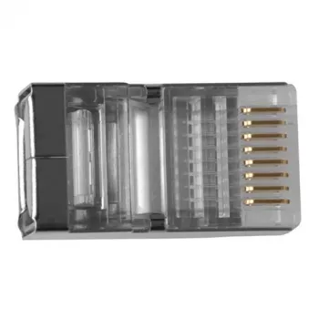 ACT RJ45 (8P/8C) geschirmter modularer Steckverbinder für Rundkabel mit Litzenleitern