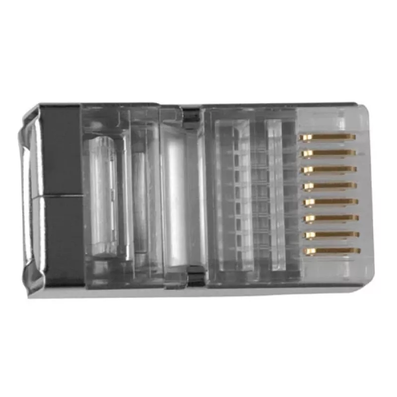 ACT RJ45 (8P/8C) geschirmter modularer Steckverbinder für Rundkabel mit Litzenleitern