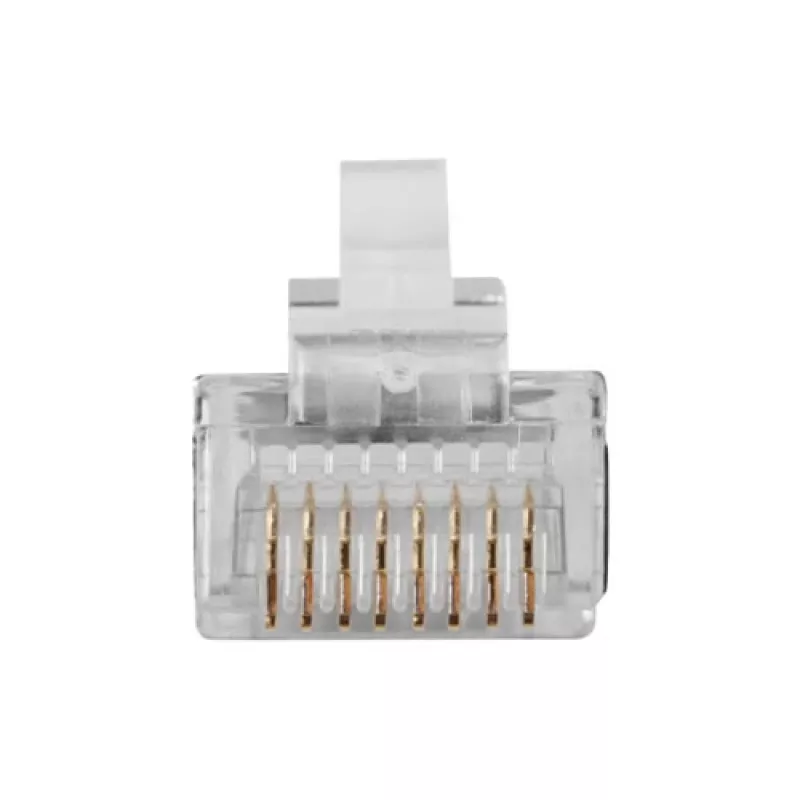 ACT RJ45 (8P/8C) geschirmter modularer Steckverbinder für Rundkabel mit Litzenleitern