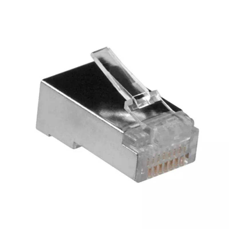 ACT RJ45 (8P/8C) geschirmter modularer Steckverbinder für Rundkabel mit Litzenleitern