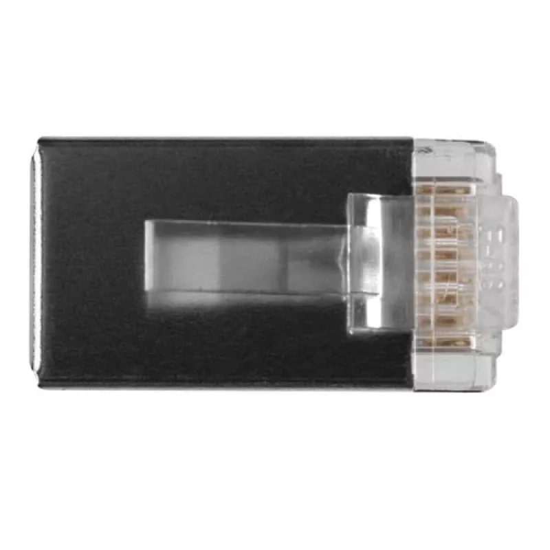 ACT RJ45 (8P/8C) geschirmter modularer Steckverbinder für Rundkabel mit Litzenleitern