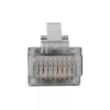ACT RJ45 (8P/8C) geschirmter modularer Steckverbinder für Rundkabel mit Massivleitern