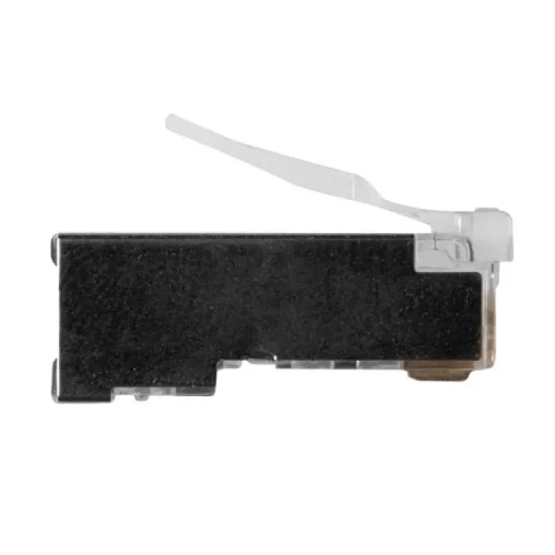 ACT RJ45 (8P/8C) geschirmter modularer Steckverbinder für Rundkabel mit Massivleitern