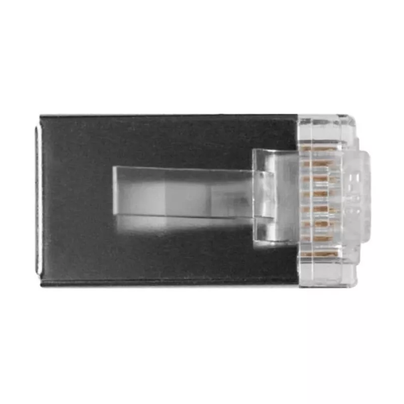 ACT RJ45 (8P/8C) geschirmter modularer Steckverbinder für Rundkabel mit Massivleitern