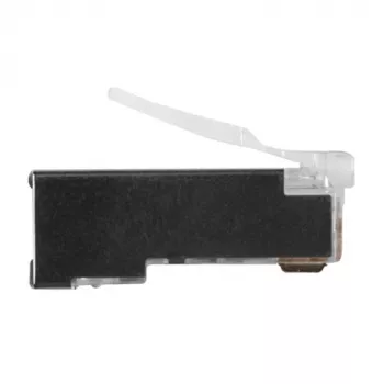 ACT RJ45 (8P/8C) CAT6 geschirmter modularer Steckverbinder für Rundkabel mit massiven oder flexiblen Leitern