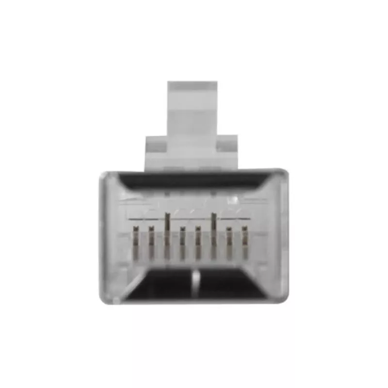 ACT RJ45 (8P/8C) CAT6 geschirmter modularer Steckverbinder für Rundkabel mit massiven oder flexiblen Leitern