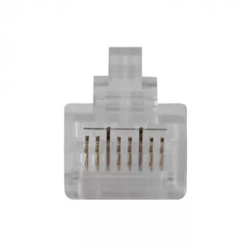 ACT RJ45 (8P/8C) CAT6 modularer Steckverbinder für Rundkabel mit massiven oder flexiblen Adern