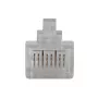 ACT RJ45 (8P/8C) CAT6 modularer Steckverbinder für Rundkabel mit massiven oder flexiblen Adern