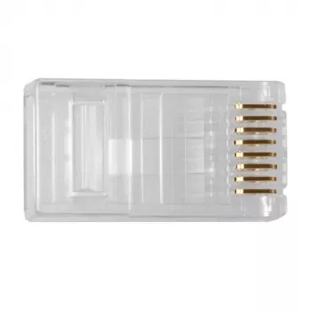 ACT RJ45 (8P/8C) CAT6 modularer Steckverbinder für Rundkabel mit massiven oder flexiblen Adern