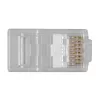 ACT RJ45 (8P/8C) CAT6 modularer Steckverbinder für Rundkabel mit massiven oder flexiblen Adern