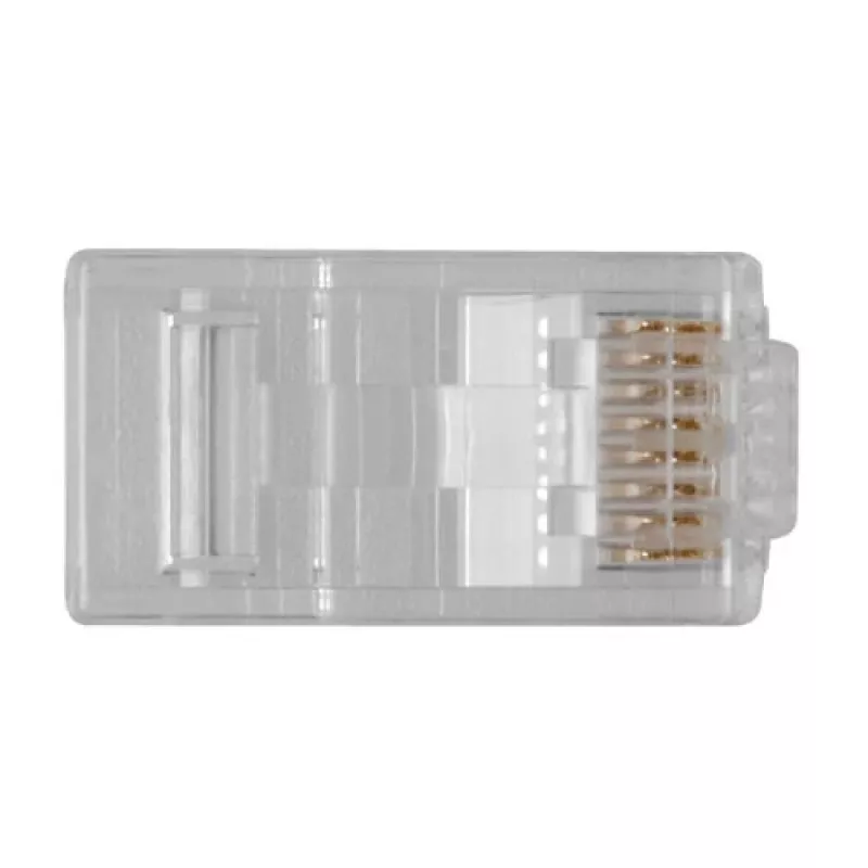 ACT RJ45 (8P/8C) CAT6 modularer Steckverbinder für Rundkabel mit massiven oder flexiblen Adern