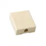 ACT Modular Aufputzdosen Telefon Einzeln RJ-12, RJ-12, Beige, ABS-Kunststoff, 40 mm, 50 mm, 1,2 mm