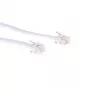 ACT Weißes 3 Meter flaches Telefonkabel mit RJ12-Steckern
