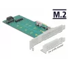 Erweiterungskarte DeLOCK PCI Express x4 auf M.2 Key B + M - Low-Profile