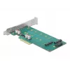 Erweiterungskarte DeLOCK PCI Express x4 auf M.2 Key B + M - Low-Profile