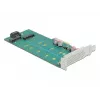 Erweiterungskarte DeLOCK PCI Express x4 auf M.2 Key B + M - Low-Profile
