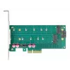 Erweiterungskarte DeLOCK PCI Express x4 auf M.2 Key B + M - Low-Profile
