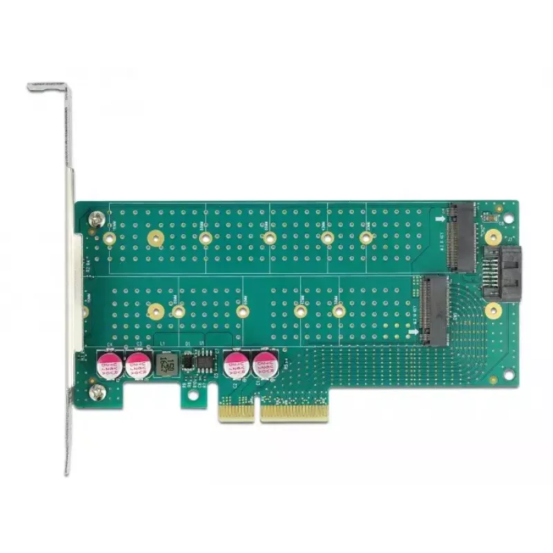 Erweiterungskarte DeLOCK PCI Express x4 auf M.2 Key B + M - Low-Profile