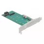 Erweiterungskarte DeLOCK PCI Express x4 auf M.2 Key B + M - Low-Profile