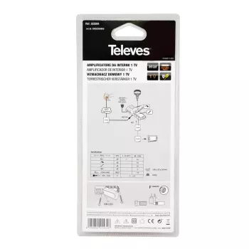 TV-Signalverstärker Televes 553504 88 - 1006 MHz F-Anschluss AC 220 - 230 V