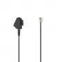 Hama 00201147 Telefonkabel 6 m Schwarz