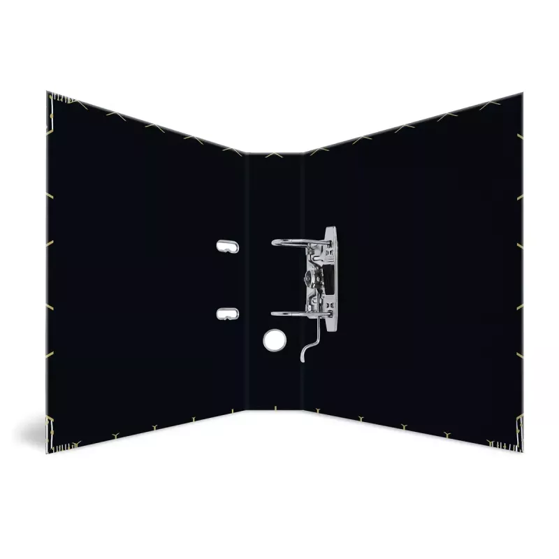 Ringbuch HERMA 7016 A4 Schwarz Grau D-Ring-Ablage