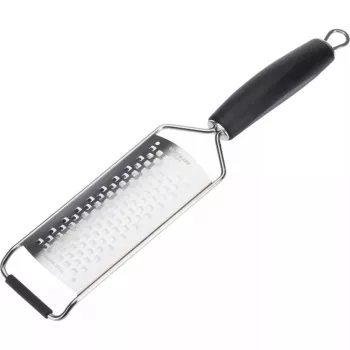 Flache Reibe Westmark Technicus-Square, Edelstahlklinge, schwarzer TPE-Griff, 65×28×325 mm