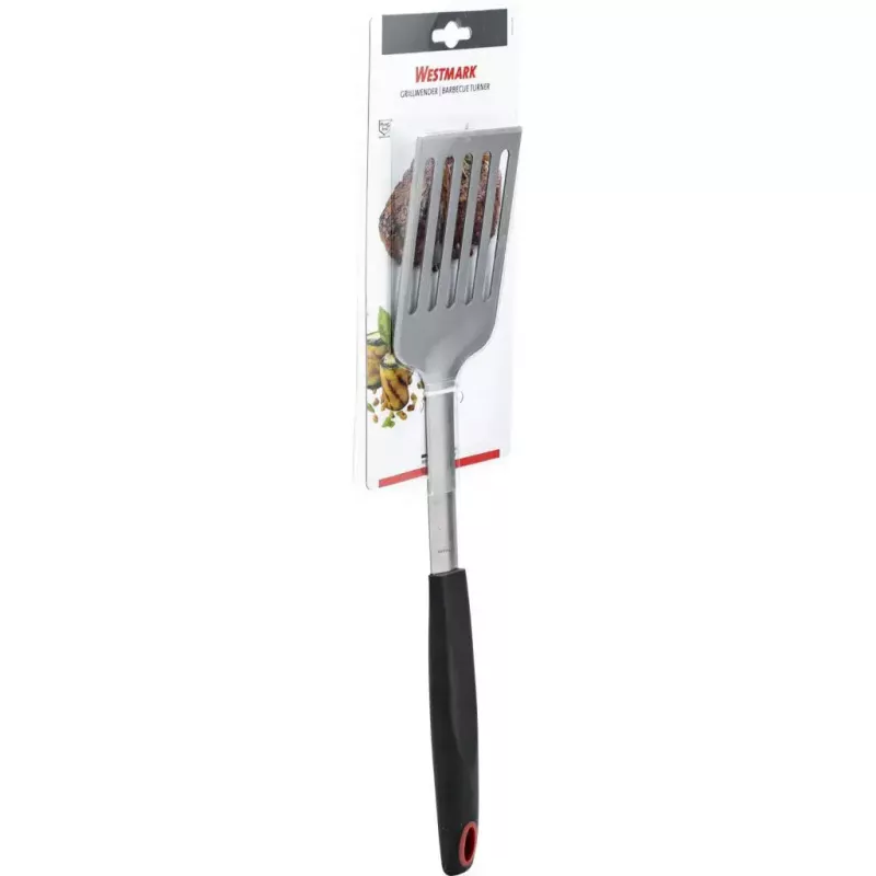 Kochspatel Westmark 15092280 — Kunststoff/TPE-Kopf, Edelstahlgriff, 430×88×25 mm, schwarz/rot