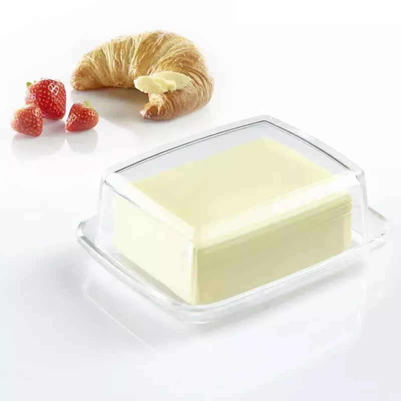 Butterdose Westmark 20852260, rechteckiges Glas, 143×118×55 mm, transparent