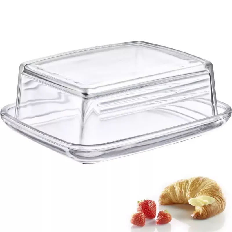 Butterdose Westmark 20852260, rechteckiges Glas, 143×118×55 mm, transparent