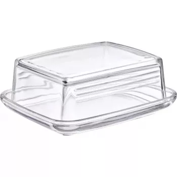 Butterdose Westmark 20852260, rechteckiges Glas, 143×118×55 mm, transparent