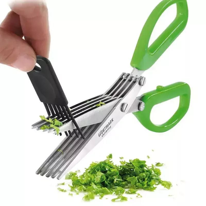 Küchenschere Westmark Kräuter‑Fee 200 mm – Edelstahlklingen, grüner Griff, für Kräuter