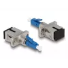 DeLOCK Glasfaser-Hybrid-Koppler LC Simplex Stecker auf SC Simplex Buchse blau