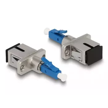 DeLOCK Glasfaser-Hybrid-Koppler LC Simplex Stecker auf SC Simplex Buchse blau