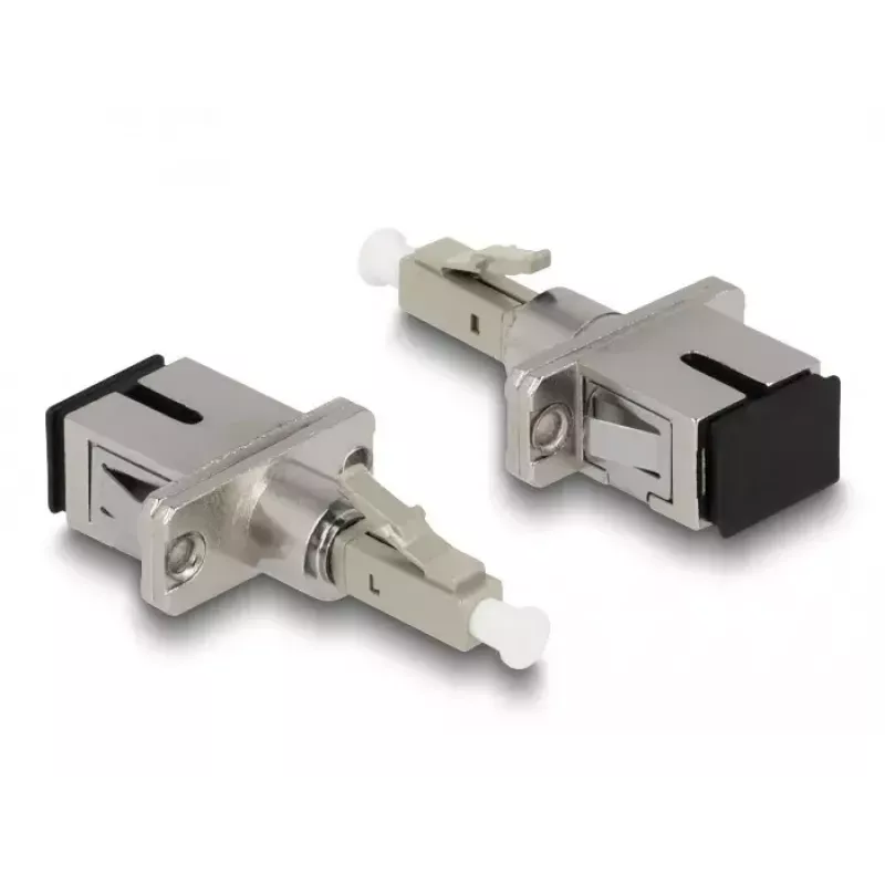 DeLOCK Glasfaser Hybrid-Kupplung LC Simplex Stecker auf SC Simplex Buchse beige