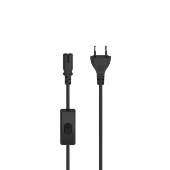 Hama 00223274 Netzkabel Schwarz 2 m C7-Kupplung