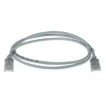 ACT Grau 10 Meter LSZH U/UTP CAT6 Data-Center-Slimline-Patchkabel mit Zugentlastung und RJ45-Steckern