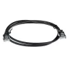 ACT Schwarz 7 Meter LSZH U/UTP CAT6 Rechenzentrums-Slimline-Patchkabel mit Rastnasenschutz & RJ45-Steckern