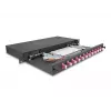 DeLOCK Glasfaser-Spleißbox 67005 Schwarz Metall 482x220x44 mm