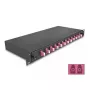 DeLOCK Glasfaser-Spleißbox 67005 Schwarz Metall 482x220x44 mm