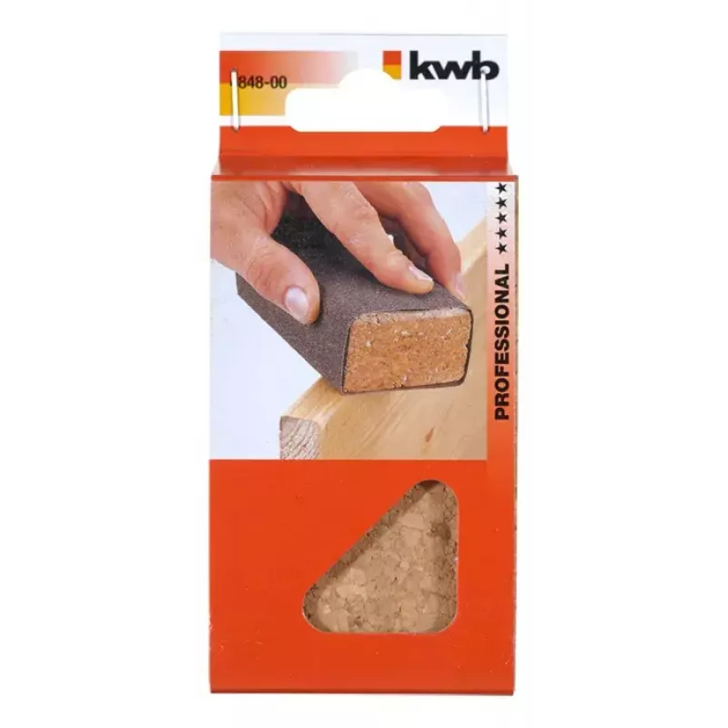 Handschleifer KWB 484900 Holz Kork 80 mm x 40 mm x 120 mm