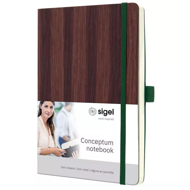 Schreibheft Sigel CO674 A5 194 Blatt Braun Gepunktet