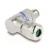 DeLOCK M12 Steckverbinder A-kodiert 3-polig Stecker 90° gewinkelt Metall