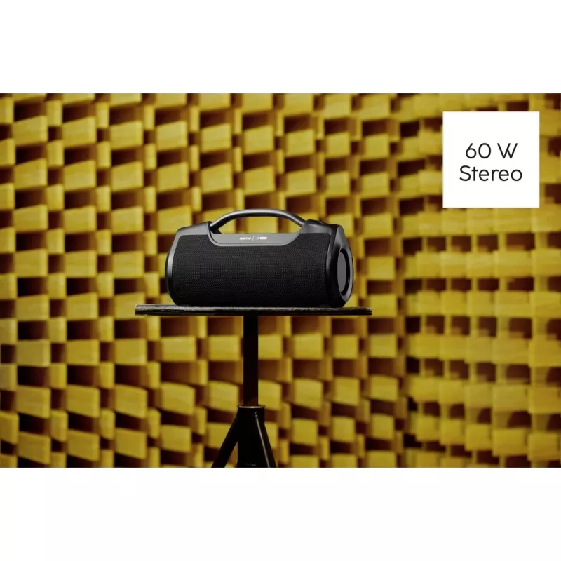 Hama Mate Pro Stereo tragbarer Lautsprecher Schwarz 60 W